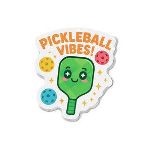 Aimant de pickleball amusant pour réfrigérateur et casier - Product Image 1