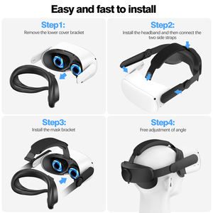 สายคล้องหัว VR แบบปรับได้ขายดีบรรจุในกล่องสีวัสดุ ABS เหมาะสำหรับอุปกรณ์เสริมสำหรับ Oculus Quest 2เกม - Product Image 3