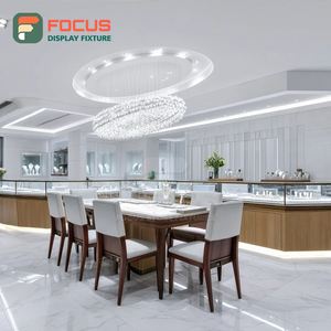 Minimalist Jewelry Retail Display System Laminated Finish Boutique <b>Space</b> Display Cabinet - Product Image 2