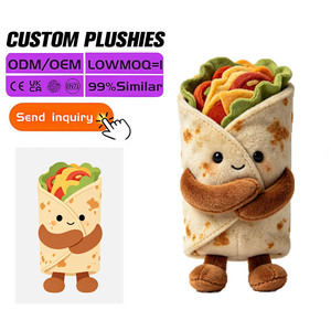 Jouet personnalisé en peluche super douce en forme de poulet, figurine mini fast-food pour promotion, service de personnalisation du logo, marque ODM - Product Image 3
