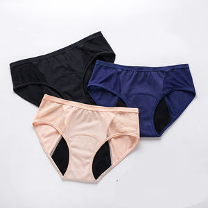 Новый дизайн, женские менструальные трусики большого размера, нижнее белье, 4-слойные впитывающие негерметизирующие тампоны, повседневный принт, нейлон - Product Image 6