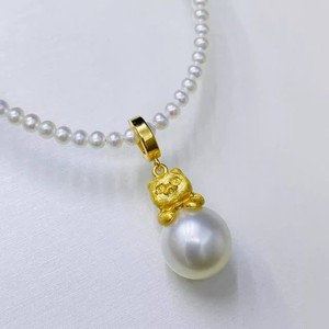 31347 Accesorios de Perlas DIY, Hebilla de Plata S925 para Colgante con Cuentas Redondas de 10-13 mm, Soporte Vacío para Colgante de Gatito - Product Image 3