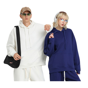 Nouveau Hoodie Homme 2026 en Tissu Molleton Bouclette 550 g/m² Pur Coton de Haute Qualité, Texturé et Imprimé, Coupe Oversize - Product Image 1