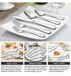Wholesale Cheap Hotel & Restaurant Supplies 1010 Cutlery Set Stainless Steel 410 Silver Cutlery Set - Product Image 4