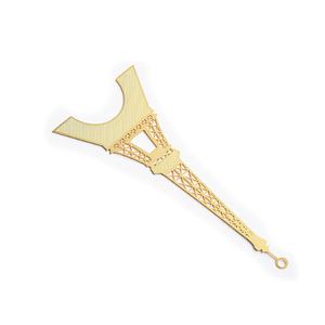 Marcapáginas de Metal Personalizado con la Torre Eiffel en Relieve Dorado, Recuerdo, Venta al Por Mayor - Product Image 4