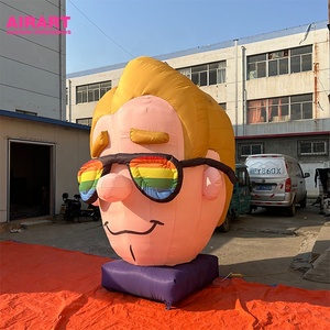 Image de tête de personnage gonflable personnalisée, effet tridimensionnel, tête de <span class=keywords><strong>homme</strong></span> gonflable - Product Image 4
