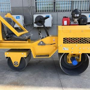 In Stock 1Ton Compactor <b>Road</b> <b>Roller</b> with Double Drum Fast Delivery <b>Used</b> for Construction Industries Engine Pump Core Components - Product Image 4