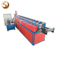 Machine de formage de rouleaux pour portes à enroulement et tôles de toiture, contrôlée par PLC, pour la production de lames de volet en acier galvanisé PPGI