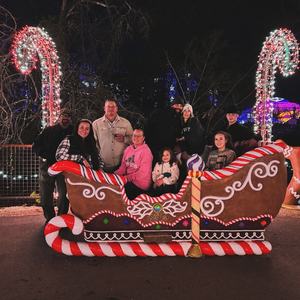 Nuevo diseño 10 pies de largo 4 asientos de fibra de vidrio Navidad Santa trineo decoración para interior/exterior decoración de Navidad - Product Image 5