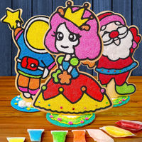 Pintura de Madera con Copos de Nieve 3D, Set de Pintura Multicolor DIY, Arcilla Rellena de Perlas, Pintura Infantil, Rompecabezas DIY, Arcilla Hecha a Mano