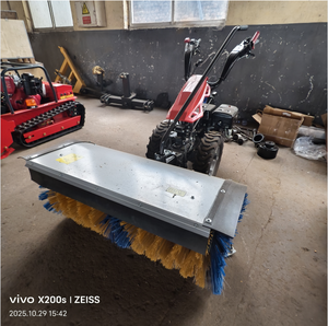 Handschubmaschine Handgeführter Selbstbetriebener Schneefeger Multifunktionaler Schneeräumer Straßenkehrmaschine/Schneepflug - Product Image 6