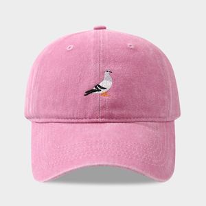 Gorra de béisbol unisex con bordado de paloma, estilo lavado, para deportes al aire libre, pesca y sombra, Colección Otoño 2026, 100% común - Product Image 4