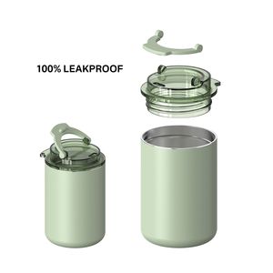 Gobelet isotherme en acier inoxydable ANSHENG, tasse à café à double paroi sous vide avec couvercle - Product Image 3