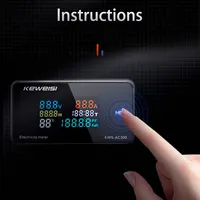 Voltmeter KWS-AC300, Ammeter AC 50-300V 0-10/100A Voltmeter Digital LED AC Wattmeter pengukur listrik