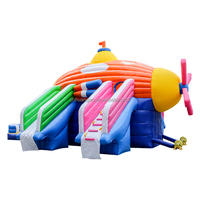 Château gonflable pour enfants commercial, personnalisé, de Noël, avec toboggan gonflable, château gonflable pour sauter