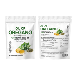 Cápsulas Blandas <span class=keywords><strong>de</strong></span> Aceite <span class=keywords><strong>de</strong></span> Orégano <span class=keywords><strong>de</strong></span> Grado Alimenticio OEM, 180 Vitaminas, Cápsulas Blandas <span class=keywords><strong>de</strong></span> Aceite <span class=keywords><strong>de</strong></span> Orégano Cultivado con Cáscara <span class=keywords><strong>de</strong></span> <span class=keywords><strong>Semilla</strong></span> Negra Silvestre - Product Image 3