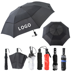 Promotional Gift Custom Logo Folding Umbrella 2 Fold Compact Travel Windproof Strong <b>Frame</b> UV Protection Rain Umbrella - Product Image 1