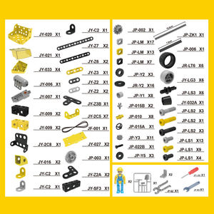 ชุดของเล่นประกอบเอง 193 ชิ้น 6-in-1 รถก่อสร้างในเมือง ของเล่นเด็กแบบไฟฟ้า STEM รถบรรทุกก่อสร้างเมือง ตัวต่อบล็อกสำหรับเด็ก - Product Image 5