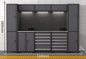 Tủ công cụ hộp nhà để xe bàn làm việc lớn miễn phí đứng Heavy Duty làm việc băng ghế dự bị RW thép với ngăn kéo tùy chỉnh - Product Image 3