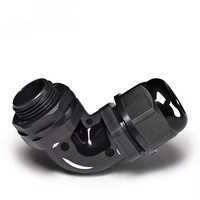 Passe-câble en nylon étanche IP68 à angle de 90 degrés, ignifuge, M16, avec plage de température de -40 à +100°C