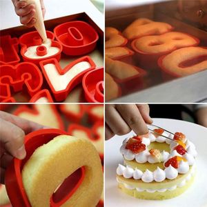 Goldbaking Moules à numéros en silicone de 10 pouces 0-9 Moule à gâteaux à chiffres arabes Moule à gâteaux pour gâteau d'anniversaire - Product Image 3