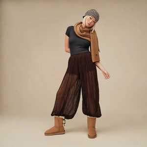 Botas de Nieve para Mujer, Diseño <span class=keywords><strong>Bailey</strong></span> Bow II, Nuevas para Invierno 2025, de Piel de Oveja, Altura Media - Product Image 5