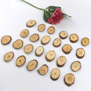 Wholesale 25 Pcs Unfinished <b>Wood</b> <b>Slices</b> Oval Shape DIY Craft for Home Decoration and Painting 25pcs Pack Dropshipping - Product Image 3