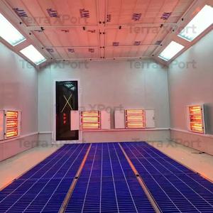 Cabina de pintura totalmente Dron, cabina de pintura de coche con calefacción eléctrica, sala de pintura de coche con puerta de vidrio - Product Image 3