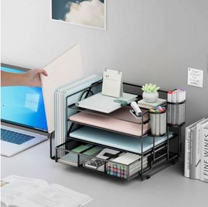 Desk <b>Organizers</b> and Accessories Paper <b>Organizer</b> for Desk With <b>File</b> <b>Organizer</b> Desk Accessories & Workspace <b>Organizers</b> - Product Image 4