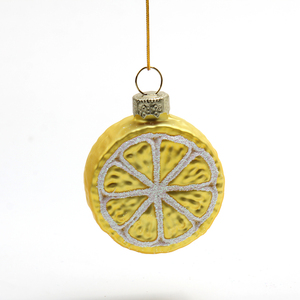 Thương Hiệu Thiết Kế Mới Sáng Bóng Mô Phỏng Chanh Trái Cây Mặt Dây Chuyền Đồ Trang Trí Thủy Tinh Chanh Quyến Rũ Thân Thiện Với Môi - Product Image 1