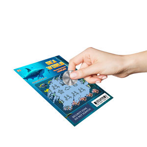 Tarjetas de lotería de impresión digital con área de rascado personalizada de nuevo diseño gratuito oferta exclusiva - Product Image 2