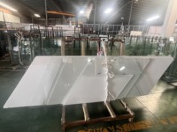 Panneaux de verre trempé transparent de 12 mm pour systèmes de balustrades de terrasse, plateforme B2B, extérieur, design moderne
