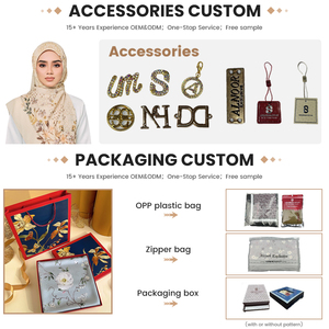 Venta al por mayor suave Premium algodón gasa Bawal musulmán japonés cuadrado estampado Hijab Malasia Tudung bufanda Hijabs - Product Image 5