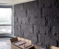 Dalles murales en pierre artificielle PU de haute qualité, panneaux muraux en faux pierre pour la décoration de la maison