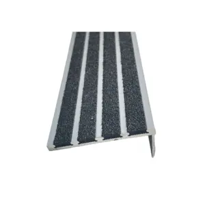 Carborundum Anti Slip Stair Nosing Step Corner Strip Protector Luminescent FRP Fiber Glass Nonslip Plate Tile Trim Edge