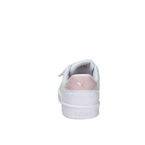 Sneakers Puma da Ragazza Bianche e Rosa con Cinturino Iridescente e Suola Chunky - Product Image 4