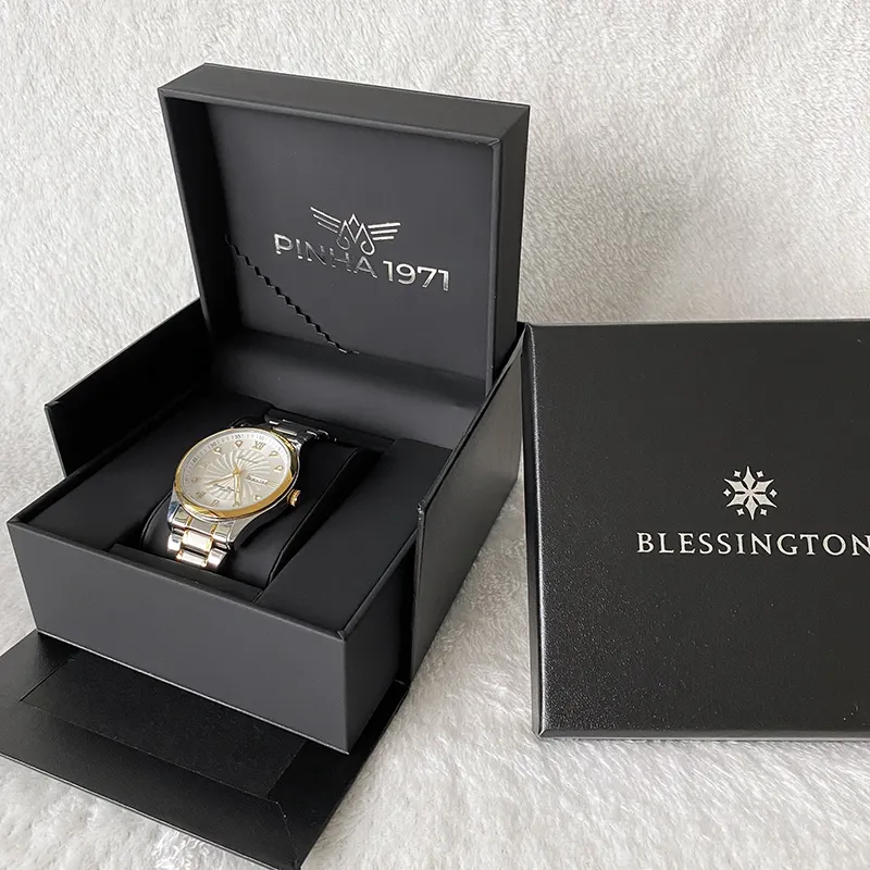 Custom Luxe Caja De Reloj Papier Karton Verpakking Horloge Horloge Gift Box Horloge Doos Verpakking Voor Horloges