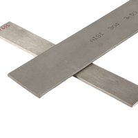 Service de découpe et d'usinage de barres plates en acier inoxydable, plusieurs tailles disponibles pour composants de quincaillerie, de structure et de décoration