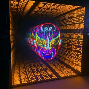 กระจก LED แบบกำหนดเอง3D ไฟอนันต์สำหรับบาร์บ้านและพื้นที่แสดงทางธุรกิจ - Product Image 3