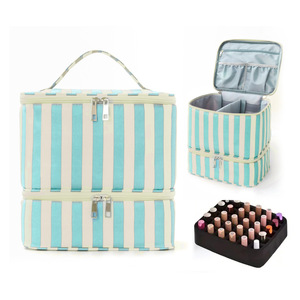 Custom Print Luxury Candy Zipper Eco-Friendly Large PU Leather Travel Cosmetic Organizer <b>Case</b> Multi-Function Storage for <b>Makeup</b> - Product Image 4