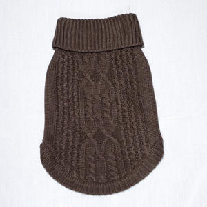 Grosir warna murni rajutan tangan Crochet pakaian musim dingin anjing bulu domba baju hewan peliharaan untuk anjing hangat - Product Image 6