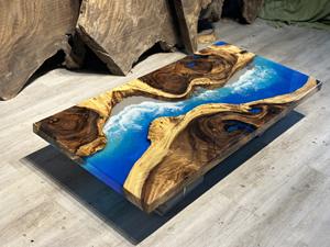 Mesa de Comedor de Resina con Cubierta de Madera Sólida 100% Natural COMMIT, Precio Económico y Razonable para Proveedores de Muebles de Madera - Product Image 5