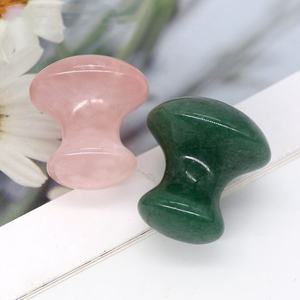 Energinox Natural Pink Kristall Jade Gua Sha Board Set Fuß massage Board Massage Roller Set - Product Image 6