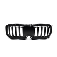 Calandre avant à lamelles simples noir brillant pour BMW X1 U11 U12 2023+ en ABS, vente en gros