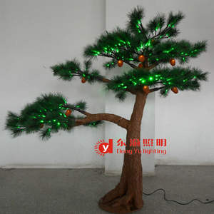 <span class=keywords><strong>Sapin</strong></span> de Noël LED lampe arbre artificiel pin avec feuilles vertes arbre éclairant LED - Product Image 2