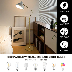 <span class=keywords><strong>Lampe</strong></span> de sol moderne en acrylique avec alerte de lumière <span class=keywords><strong>du</strong></span> <span class=keywords><strong>jour</strong></span> LED argentée, personnalisée et créative, pour la lecture au chevet - Product Image 4