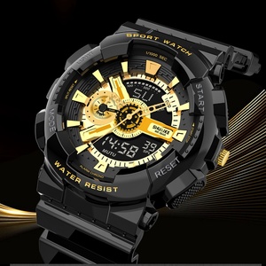 Reloj Deportivo Analógico Digital de Moda 2024, Reloj de Pulsera para Exteriores, Resistente al Agua, Pantalla Dual, Negro, Resistente al Agua, Plástico - Product Image 3