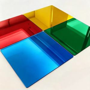 แผ่นอะคริลิคกระจกเงา PMMA สีสันสดใสสไตล์อาร์ตเดโค สีทอง สีโรสโกลด์ สีเงิน เป็นมิตรกับสิ่งแวดล้อม ทนทานต่อการแตกหัก แผงกระจกเงาคุณภาพสูงสำหรับการจัดแสดงระดับไฮเอนด์ - Product Image 1