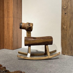 Personalizzabile tranquillo Trojan in legno massello sedia a dondolo Vintage casa soggiorno cortile balcone stile cinese vecchio olmo oggetti decorativi - Product Image 1