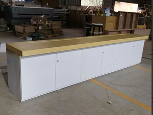 Sharewin mới điện thoại di động cửa hàng thiết kế bằng gỗ hiển thị tủ quảng cáo hộp Đèn điện tử hiển thị giá - Product Image 5